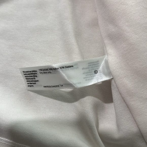 Eileen Fisher Flex Tencel Ponte Round Neck Angled Zip Ivory Jack M - Picture 6 of 6